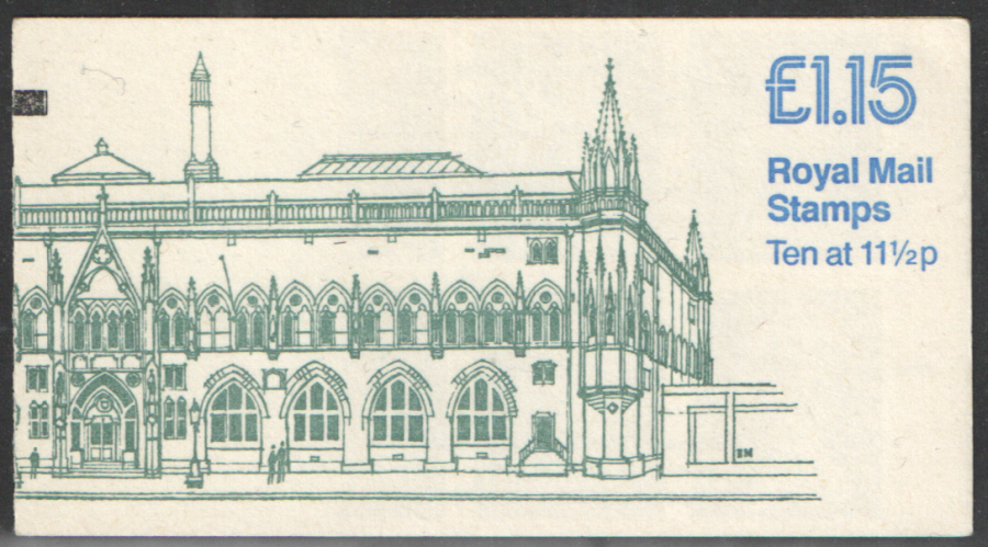 (image for) FI4B / DB7(17)A + BMB Perf E1 £1.15 National Museum of Scotland Right Margin Folded Booklet